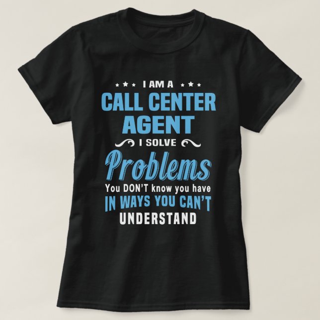 Call Centre Agent T-Shirt (Design Front)