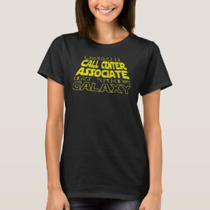Call Centre Associate Space Backside Design T-Shirt
