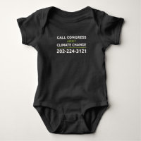 Call Congress About Climate Change Baby One Piece