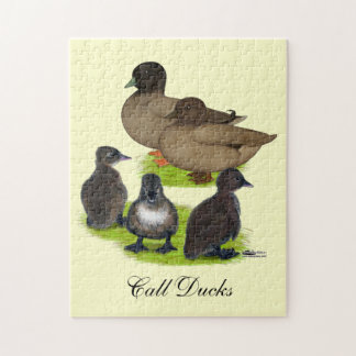 Call Duck Khaki Family Jigsaw Puzzle
