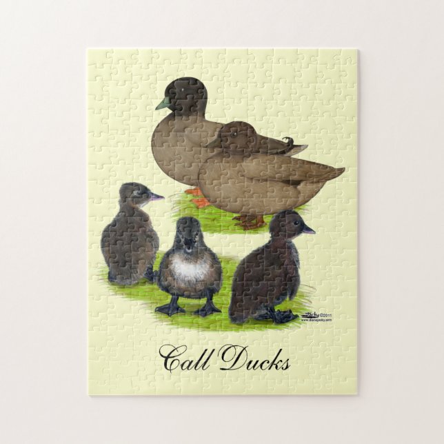 Call Duck Khaki Family Jigsaw Puzzle (Vertical)