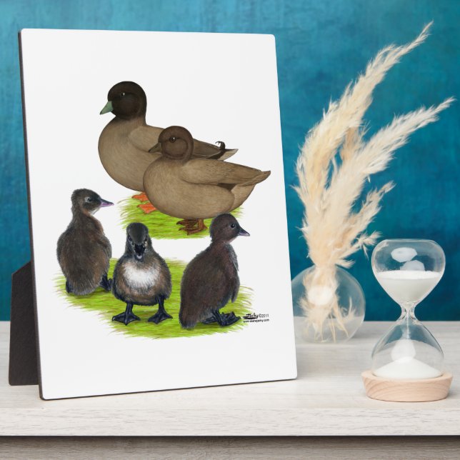 Call Duck Khaki Family Plaque (Side)
