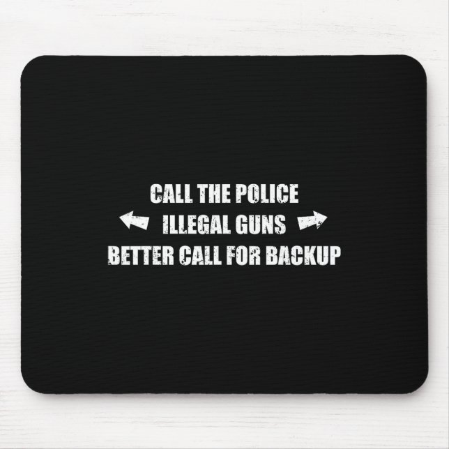 Call For Backup Funny Workout Gym Bodybuilding Bic Mouse Pad (Front)