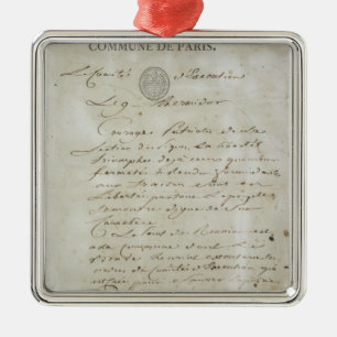 Call from Maximilien de Robespierre Metal Tree Decoration