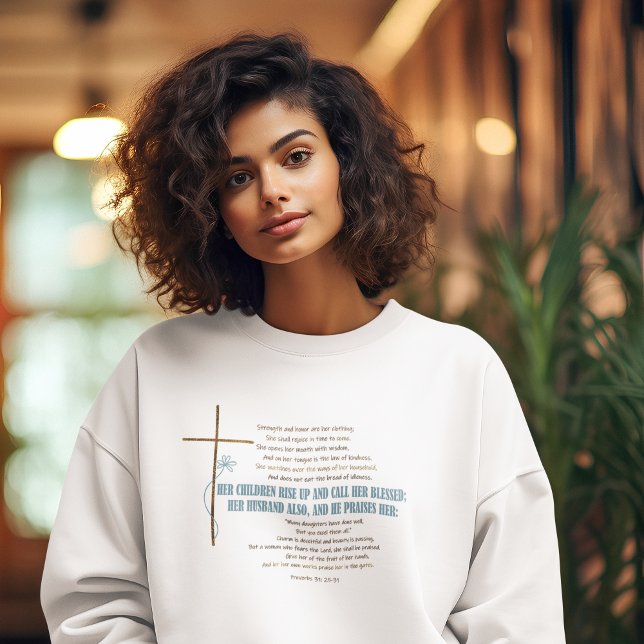 CALL HER BLESSED Mum Wife Proverbs 31 Scripture  Sweatshirt (Creator Uploaded)