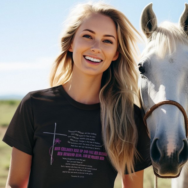 CALL HER BLESSED Mum Wife Proverbs 31 Scripture T-Shirt (Creator Uploaded)