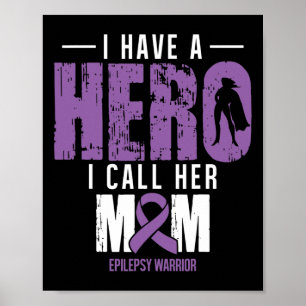 Call Her Mum- Epilepsy Awareness Gifts Support Rib Poster