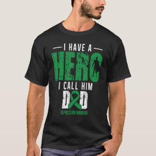 Call Him Dad Depression Awareness Supporter Ribbon T-Shirt