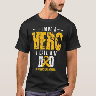 Call Him Dad Neuroblastoma Awareness Supporter Rib T-Shirt
