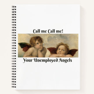 Call me Call me! white spiral notebook