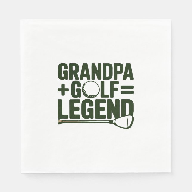 Call Me Grandpa, Watch Me Golf Napkin (Front)