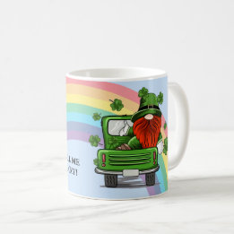 Call Me Lucky Irish Gnome Coffee Mug