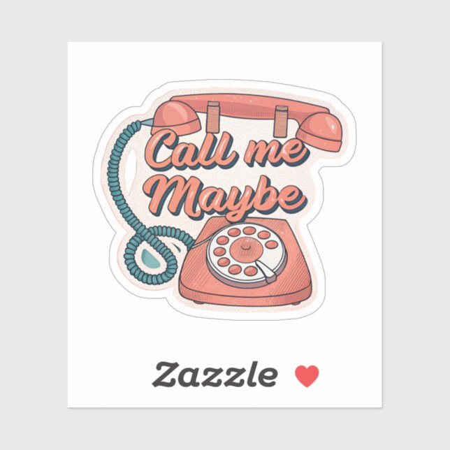 Call Me Maybe | Retro Rotary Phone Pop Aesthetic S (Sheet)