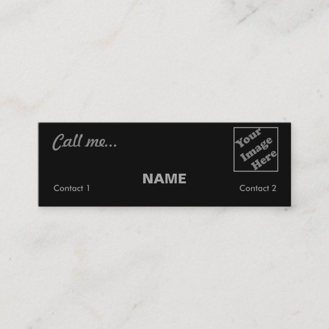 Call Me... Mini Business Card (Front)