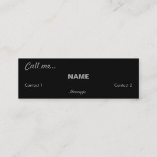 Call Me... Mini Business Card
