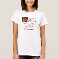 Call Me Nona Cool Grandma T-shirt Prim Sunflower