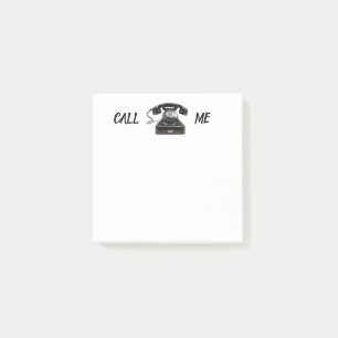 CALL ME Old Fashion Rotary Dial Telephone Post-it Notes