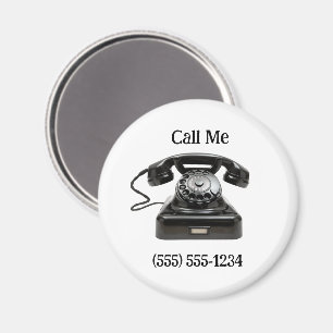 Call Me Old Fashioned Telephone Personalised Phone Magnet