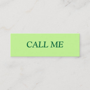 CALL ME PROFILE CARD