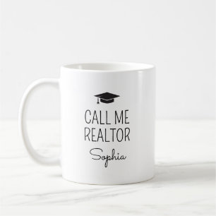 Call Me Realtor Personalised Name Coffee Mug