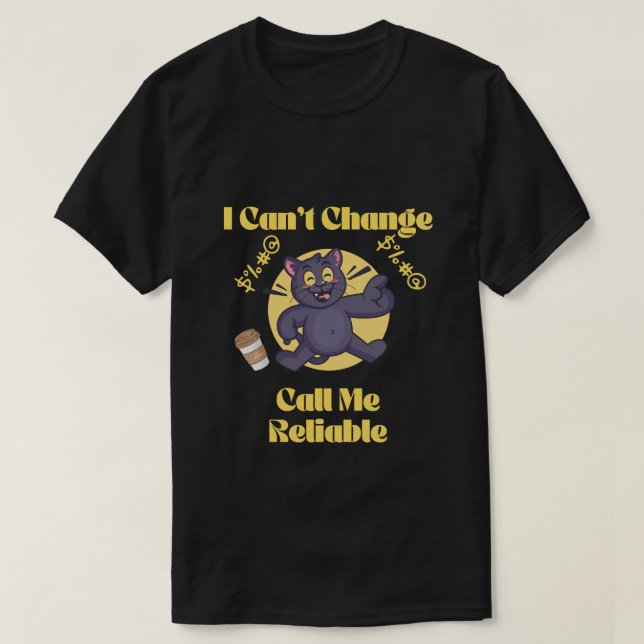 Call me reliable - funny classic t-shirt for men (Design Front)