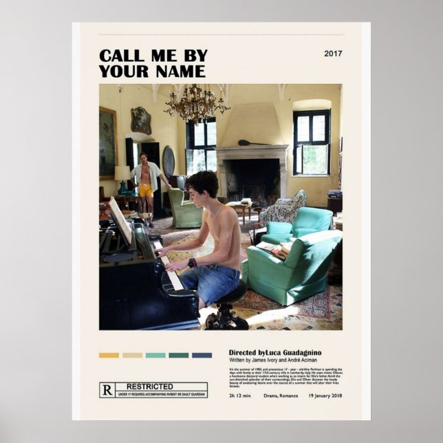 Call Me Your Name Poster (Front)