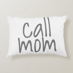 Call Mom Text Mom Throw Pillow