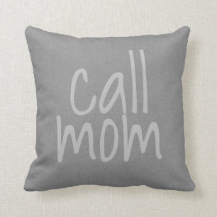 Call Mum Text Mum Throw Pillow