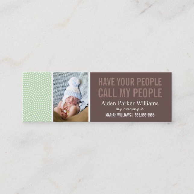 CALL MY PEOPLE | MOMMY CALLING CARD (Front)