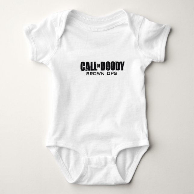 Call of Doody Brown Ops Baby Bodysuit (Front)