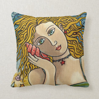 "Call of the Ocean" mermaid pillow
