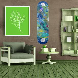 Call of the Sea Marine Life Blue Ocean Starfish  Skateboard