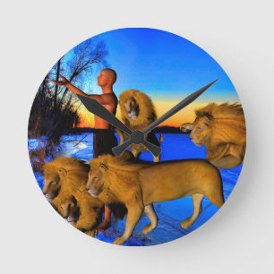 Call of the Wild Round Clock