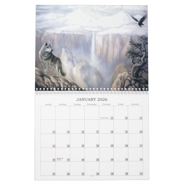 Call of Wolf Calendars (Jan 2026)