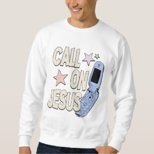 Call on Jesus – Retro Faith Design Sweatshirt