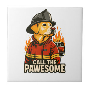 Call the Pawesome Pet Humour Tile