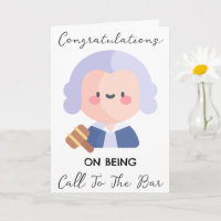 call to the bar congratulations cards