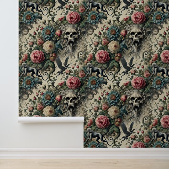 Call to the Night Gallery – Gothic Victorian Wallpaper (Application)