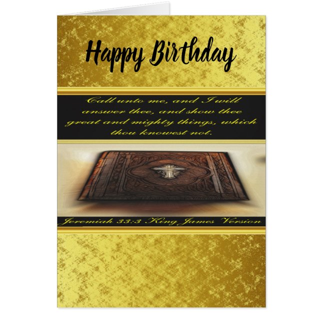 Call unto me, and I will answer thee Jeremiah 33:3 (Front)