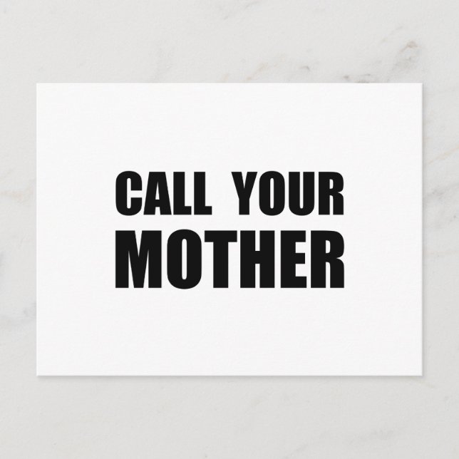 Call Your Mother Postcard (Front)