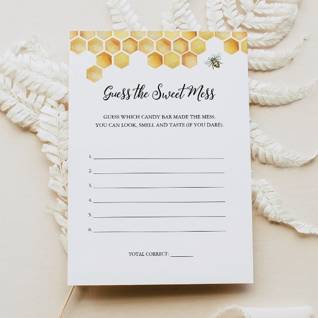 CALLA Bee Guess the Sweet Mess Game Card (Creator Uploaded)