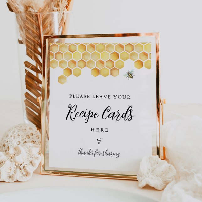 CALLA Bee Recipe Card Sign - Leave Your Recipe (Creator Uploaded)