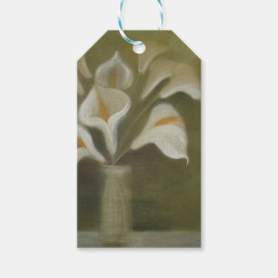 Calla Cut Flowers In A Vase Artistic Still Life Gift Tags