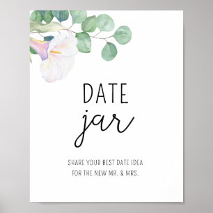 Calla - date night ideas. Date jar bridal game Poster