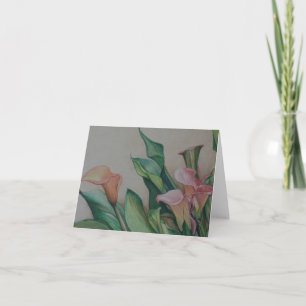 Calla Lilies Art Note Card