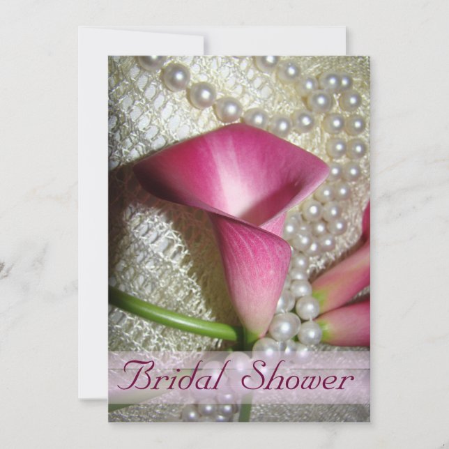 Calla Lilies Bridal Shower Invitation (Front)