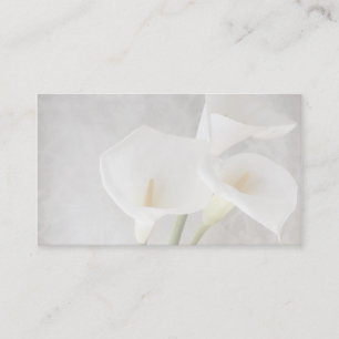 calla lilies business card