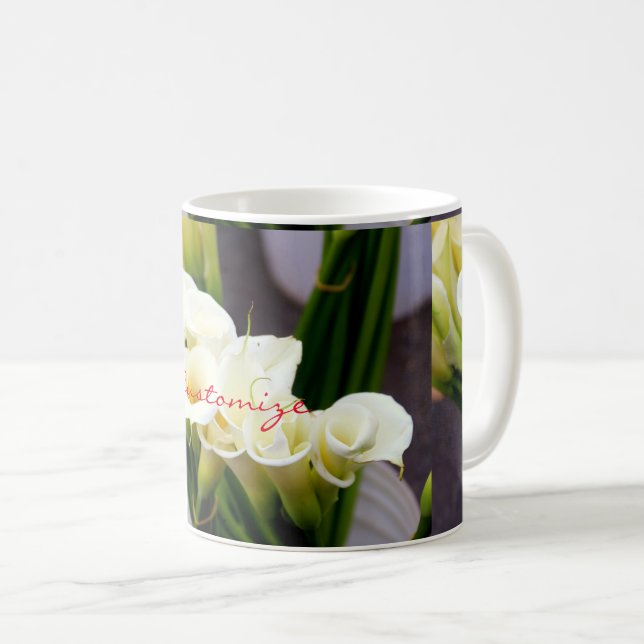 calla lilies coffee mug (Front Right)