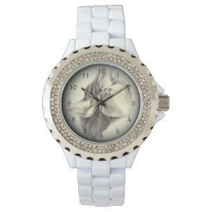 Calla Lilies Drawing Watch
