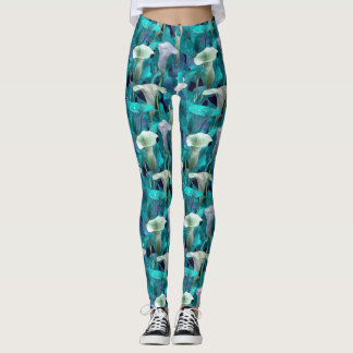 Calla lilies Flower Exercise Calla lilies Sparkle Leggings